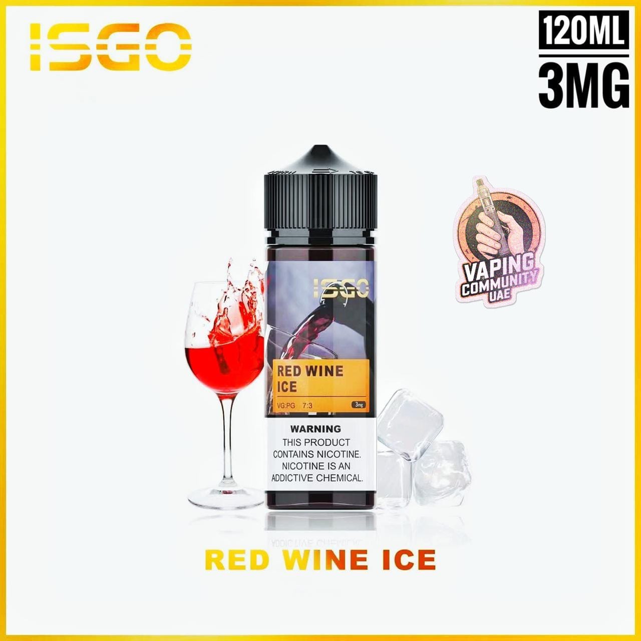 ISGO 120ml E-Liquid 3mg Vape Juice