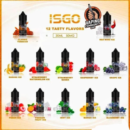 ISGO 30mg & 50mg Salt Nicotine 30ml