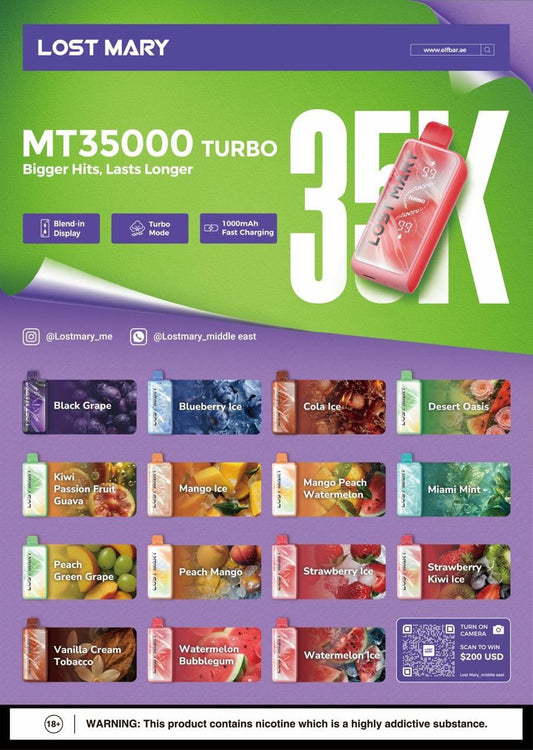 Lost Mary MT35000 Disposable Vape With 35,000 Puffs in Dubai
