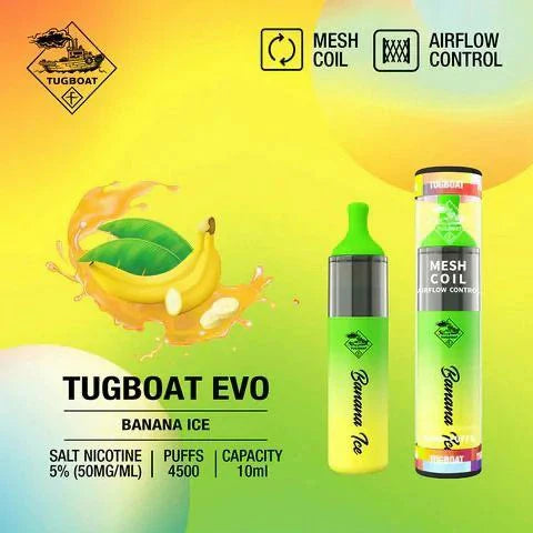 Tugboat EVO 4500 Puffs Disposable Vape in Dubai