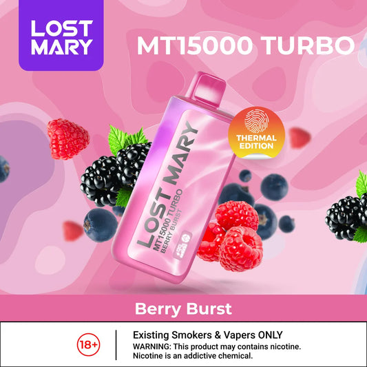 Lost Mary MT15000 Turbo (2% Nicotine) 15000 Puffs Disposable Vape
