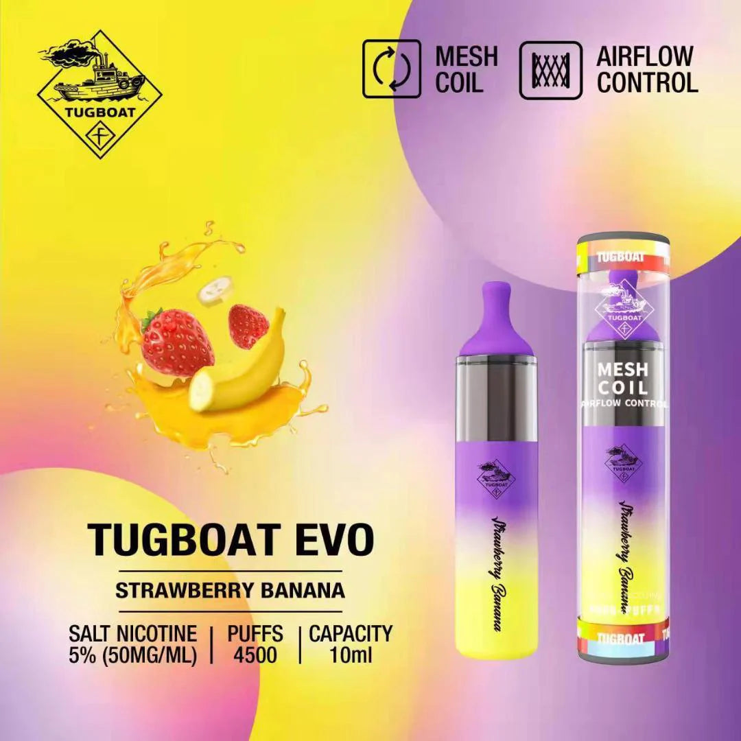 Tugboat EVO 4500 Puffs Disposable Vape in Dubai
