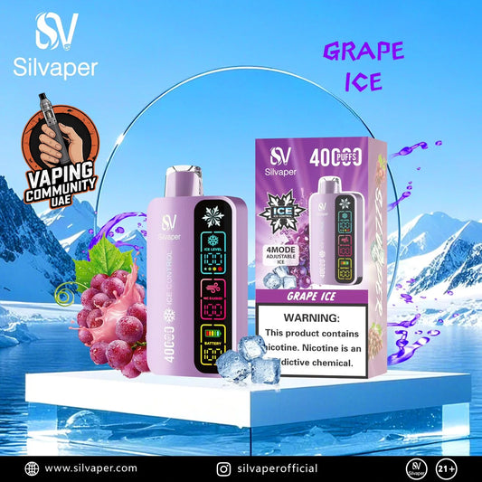 SILVAPER 4 Mode Adjustable Ice 40000 Puffs Disposable Vape