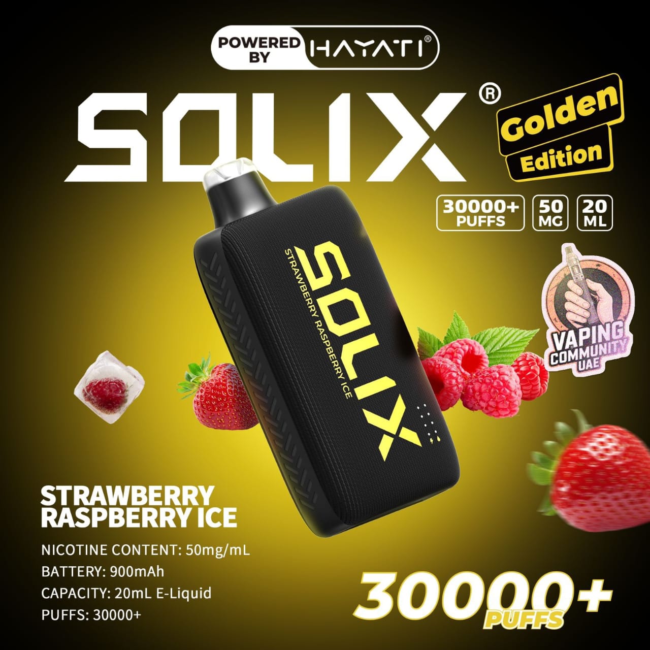 Hayati Solix 30000 Puffs Disposable Vape in Dubai