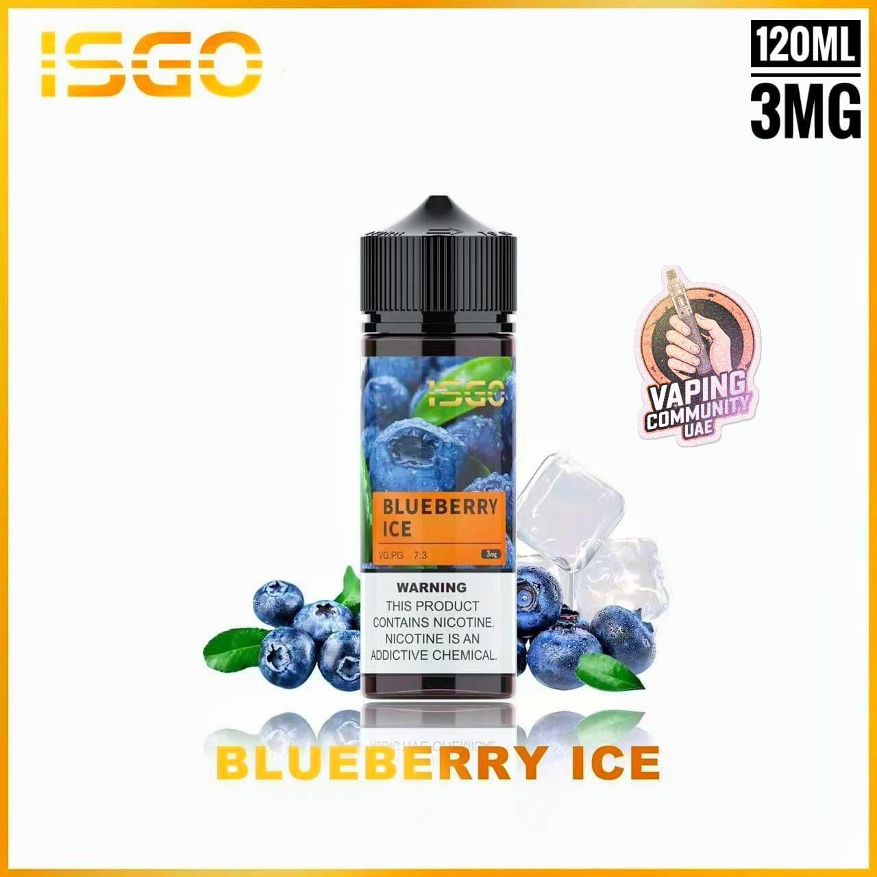 ISGO 120ml E-Liquid 3mg Vape Juice