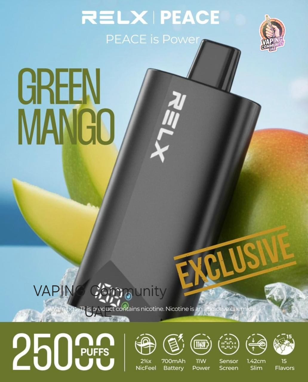 Relx Peace 25000 Puffs Disposable Vape in Dubai