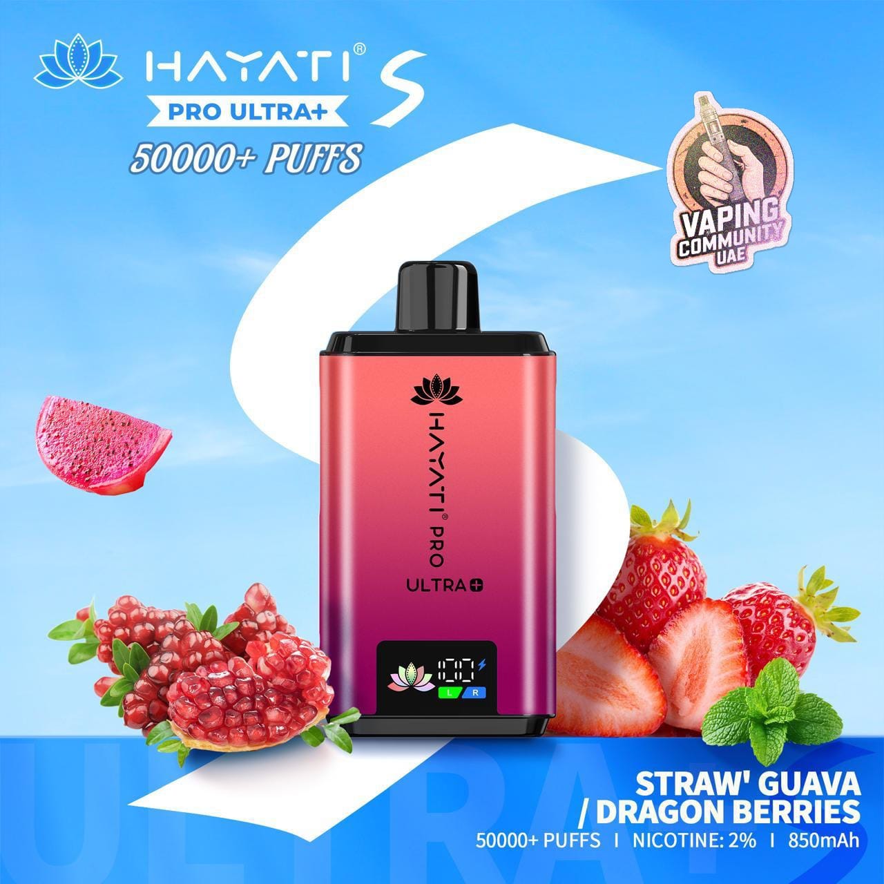 Hayati Pro Ultra Plus 50,000 Puffs Disposable Vape in Dubai