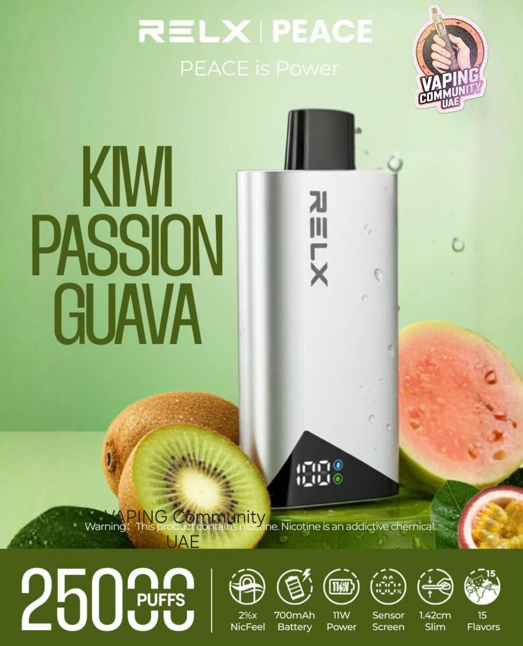 Relx Peace 25000 Puffs Disposable Vape in Dubai