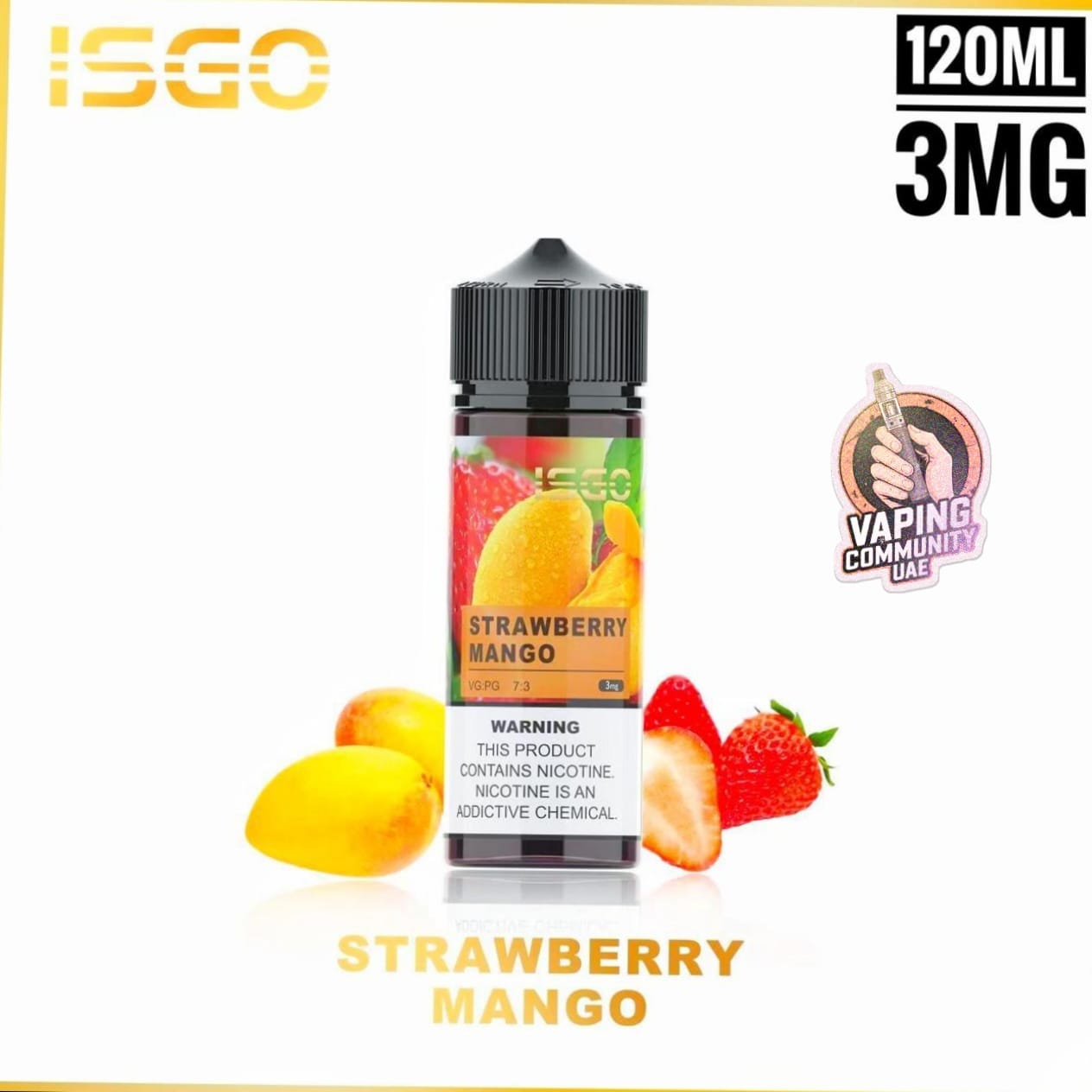 ISGO 120ml E-Liquid 3mg Vape Juice