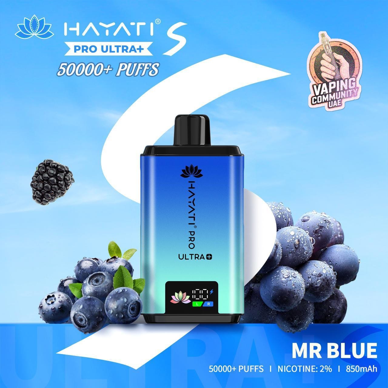 Hayati Pro Ultra Plus 50,000 Puffs Disposable Vape in Dubai