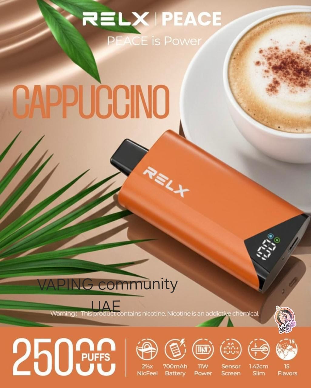 Relx Peace 25000 Puffs Disposable Vape in Dubai