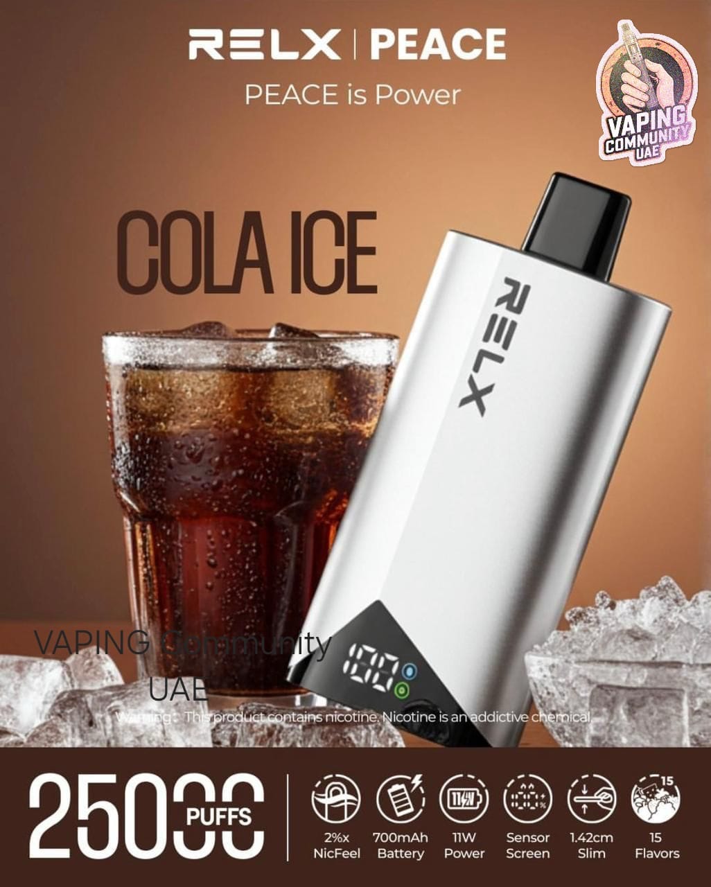 Relx Peace 25000 Puffs Disposable Vape in Dubai