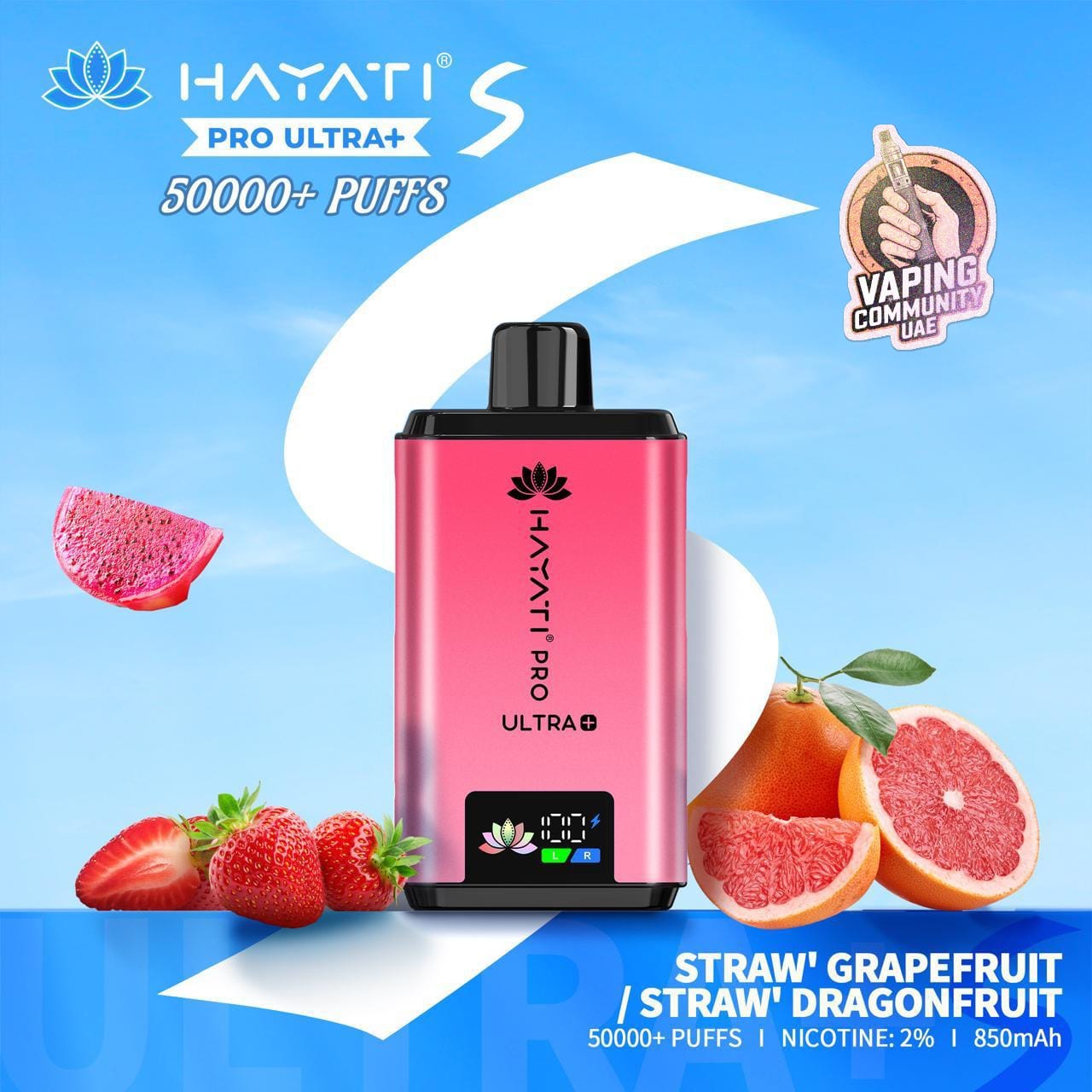 Hayati Pro Ultra Plus 50,000 Puffs Disposable Vape in Dubai