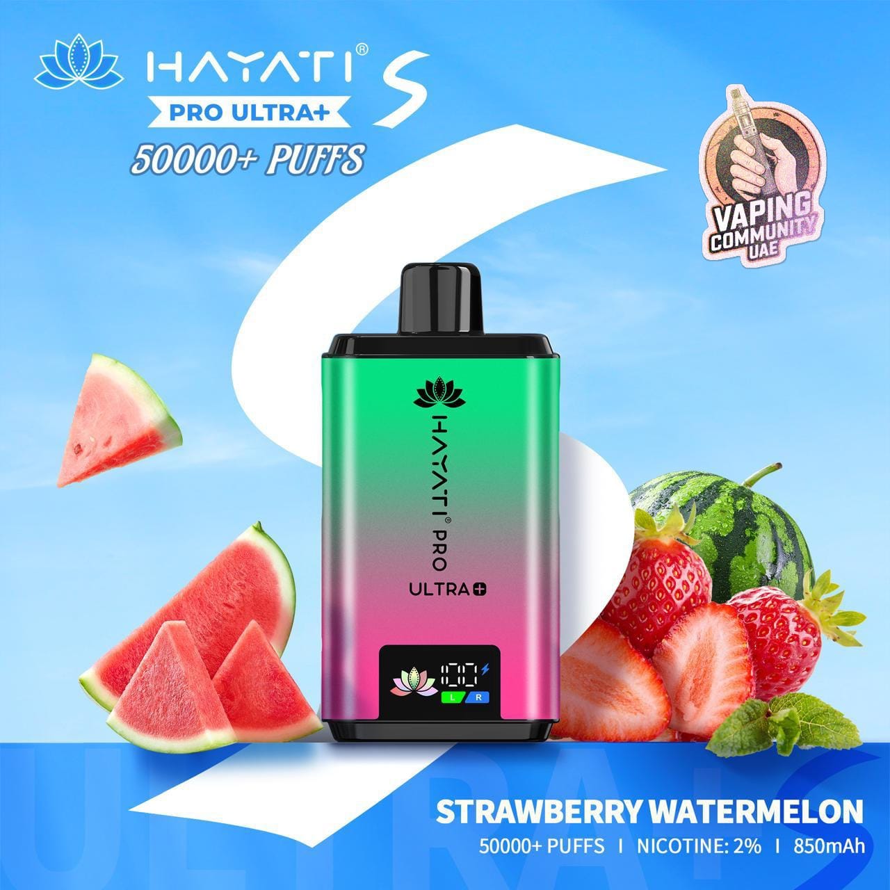 Hayati Pro Ultra Plus 50,000 Puffs Disposable Vape in Dubai