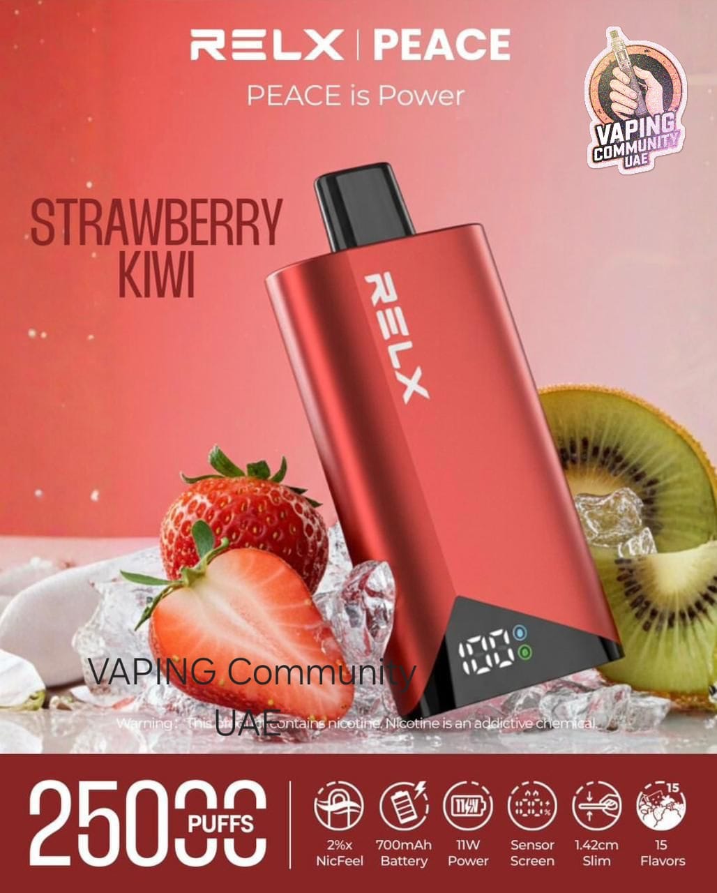 Relx Peace 25000 Puffs Disposable Vape in Dubai