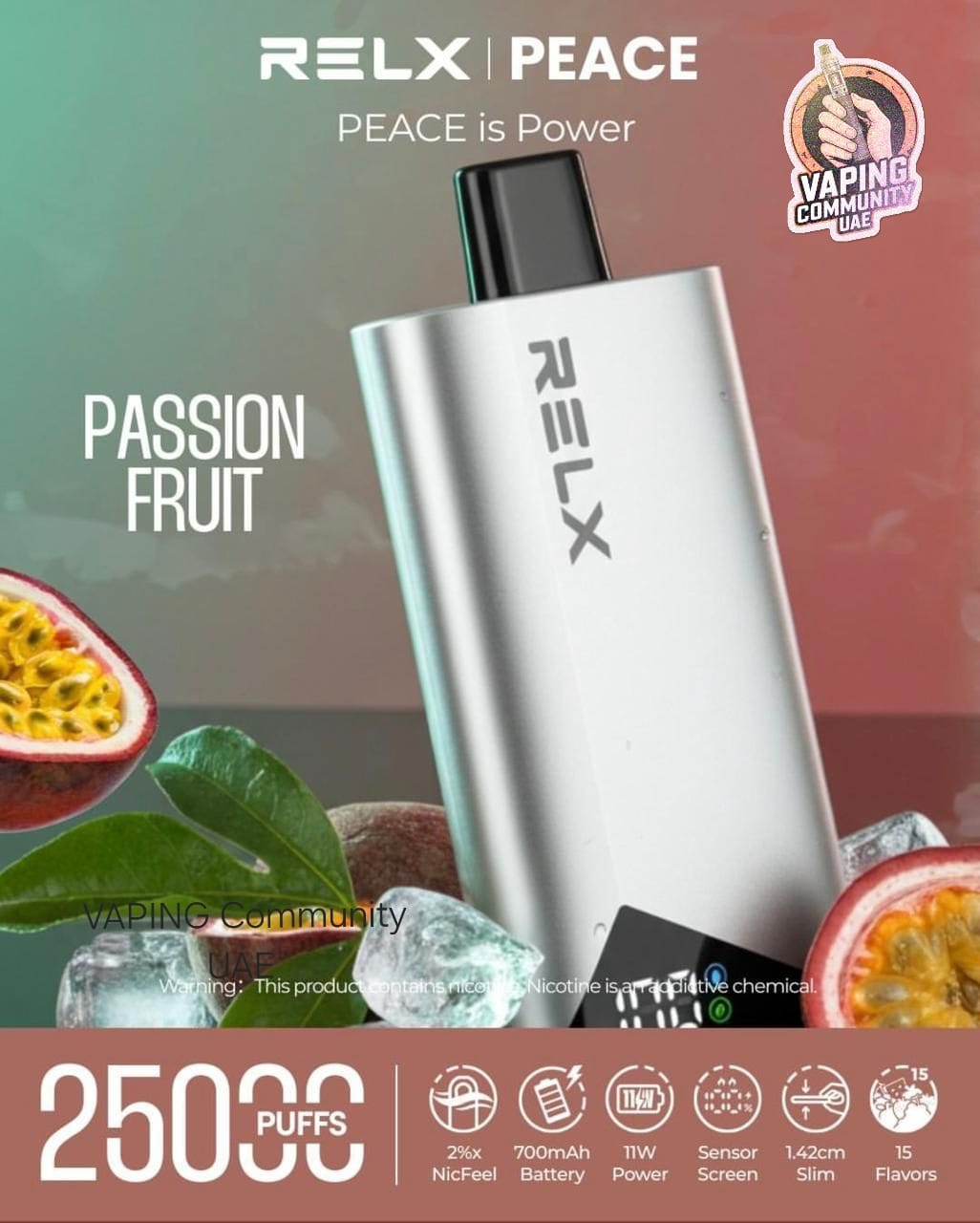 Relx Peace 25000 Puffs Disposable Vape in Dubai