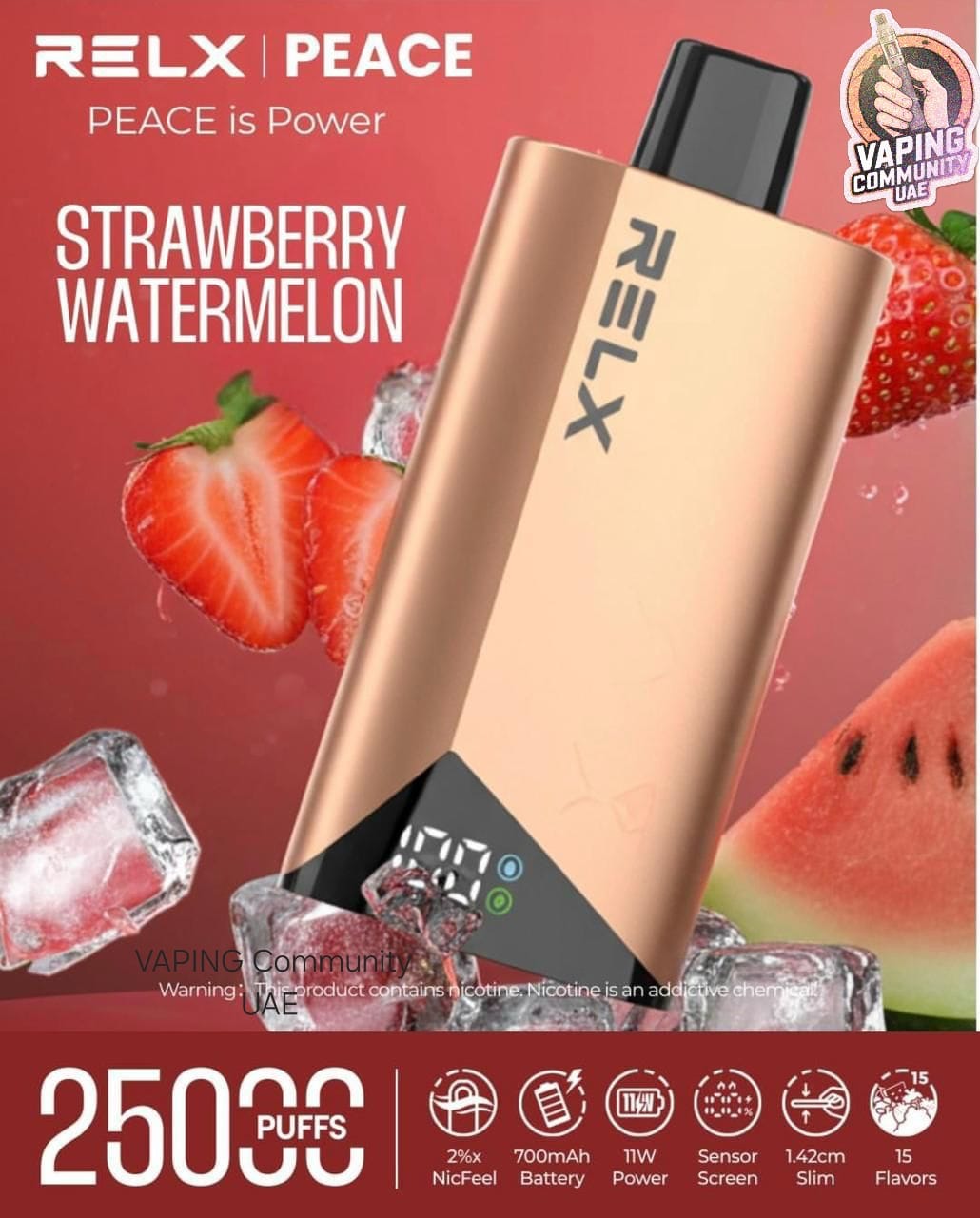Relx Peace 25000 Puffs Disposable Vape in Dubai