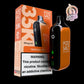 Pod Salt vape device and packaging with a warning label on a black background