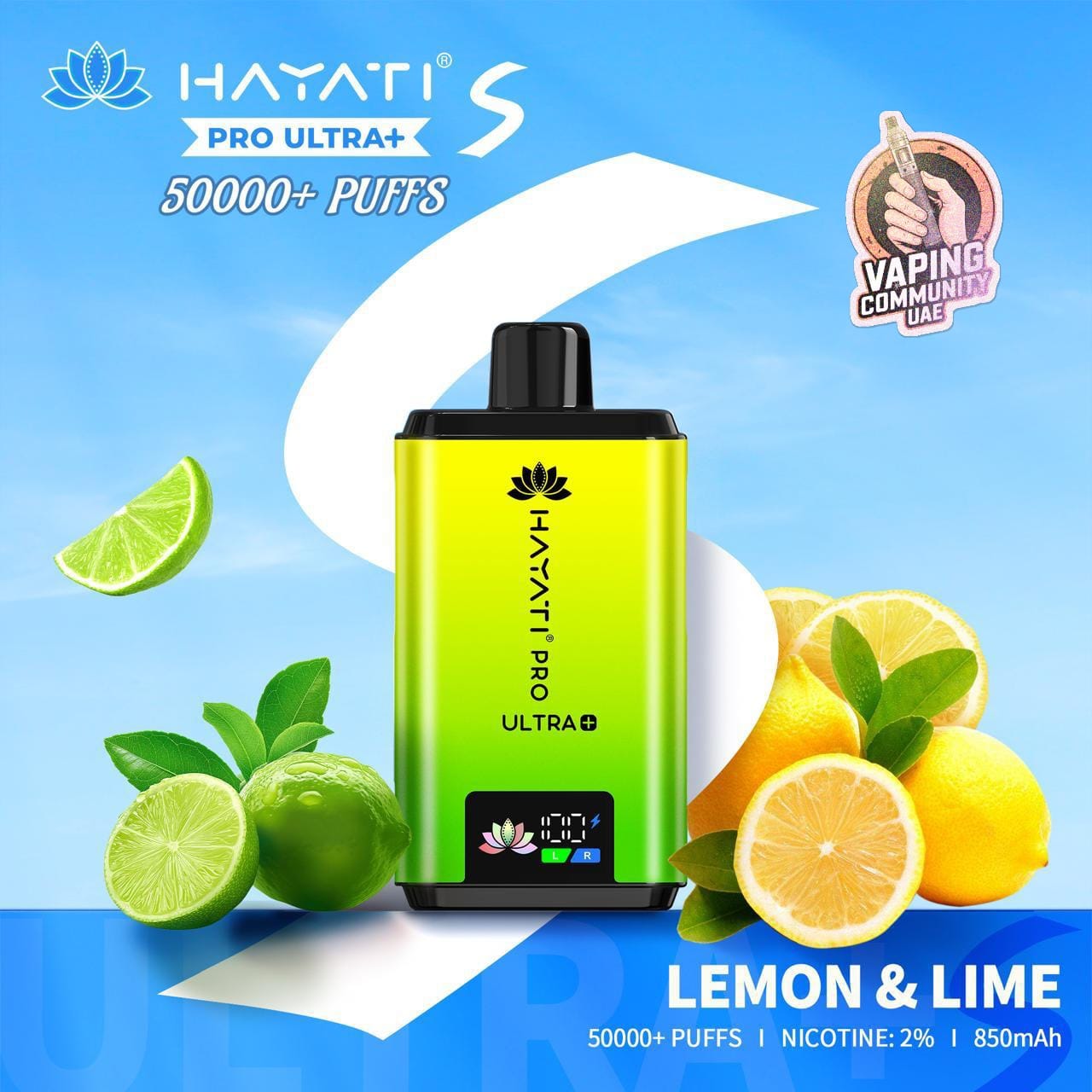 Hayati Pro Ultra Plus 50,000 Puffs Disposable Vape in Dubai