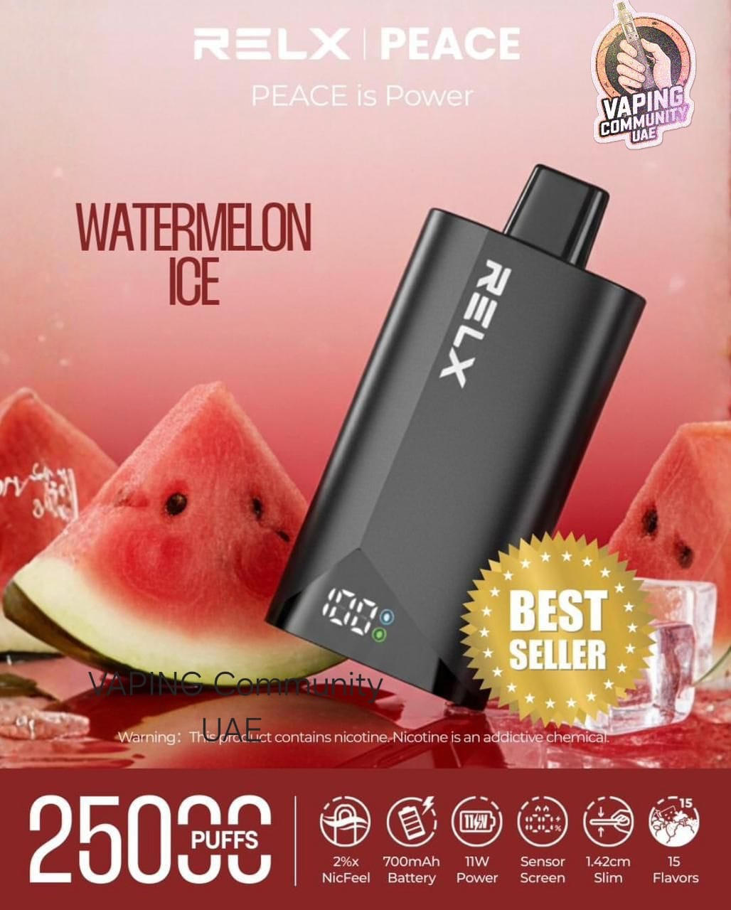 Relx Peace 25000 Puffs Disposable Vape in Dubai