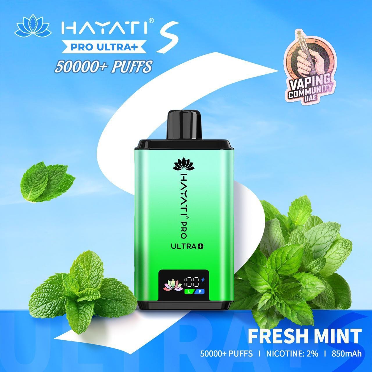 Hayati Pro Ultra Plus 50,000 Puffs Disposable Vape in Dubai