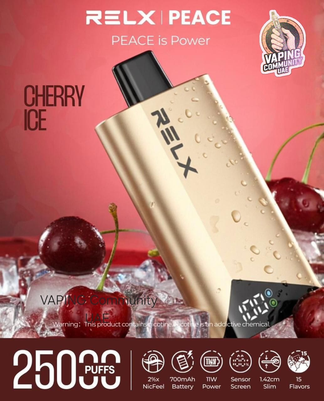 Relx Peace 25000 Puffs Disposable Vape in Dubai