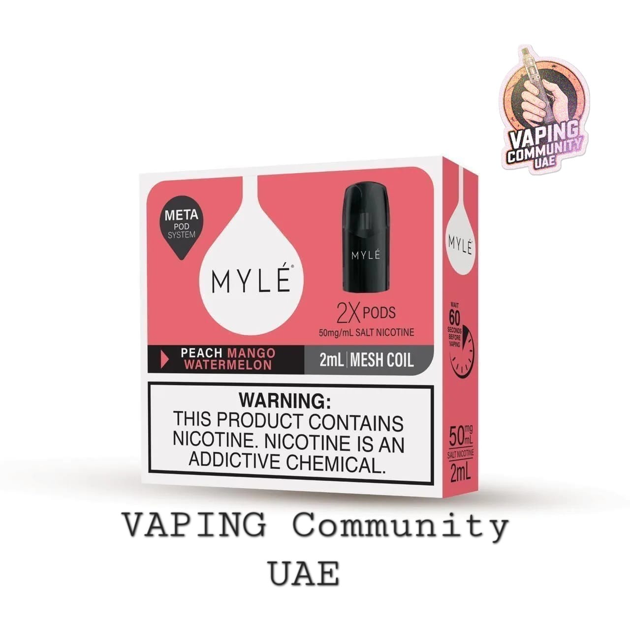 Myle V5 meta pod Best pod For smoke Now available In UAE 2023