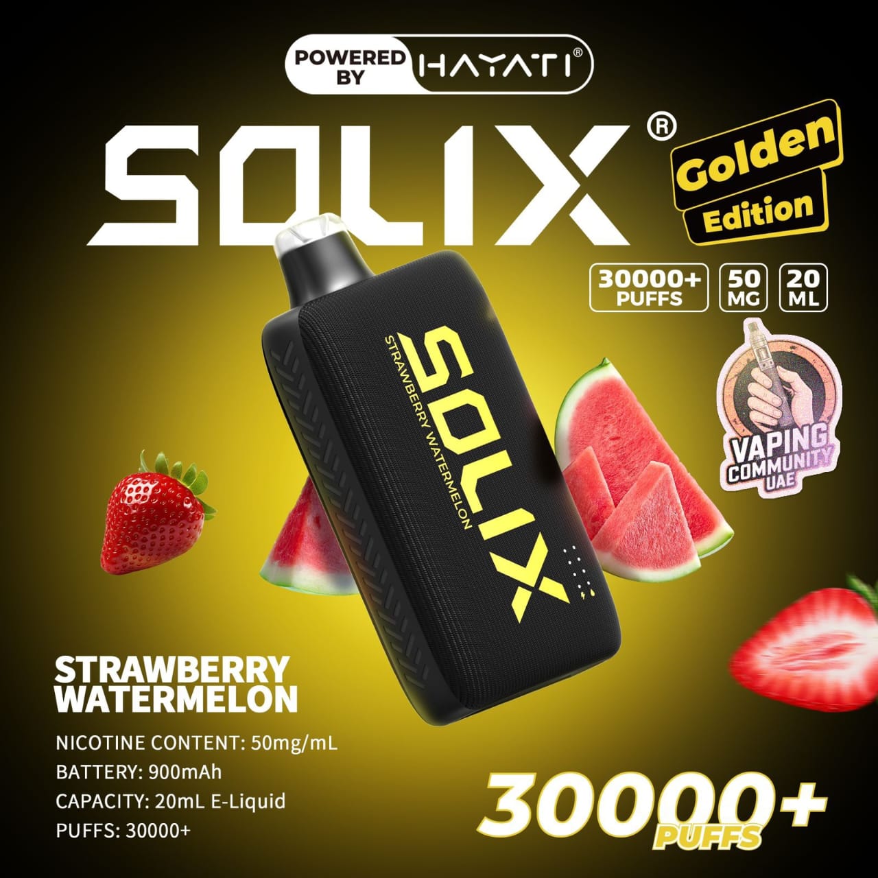 Hayati Solix 30000 Puffs Disposable Vape in Dubai