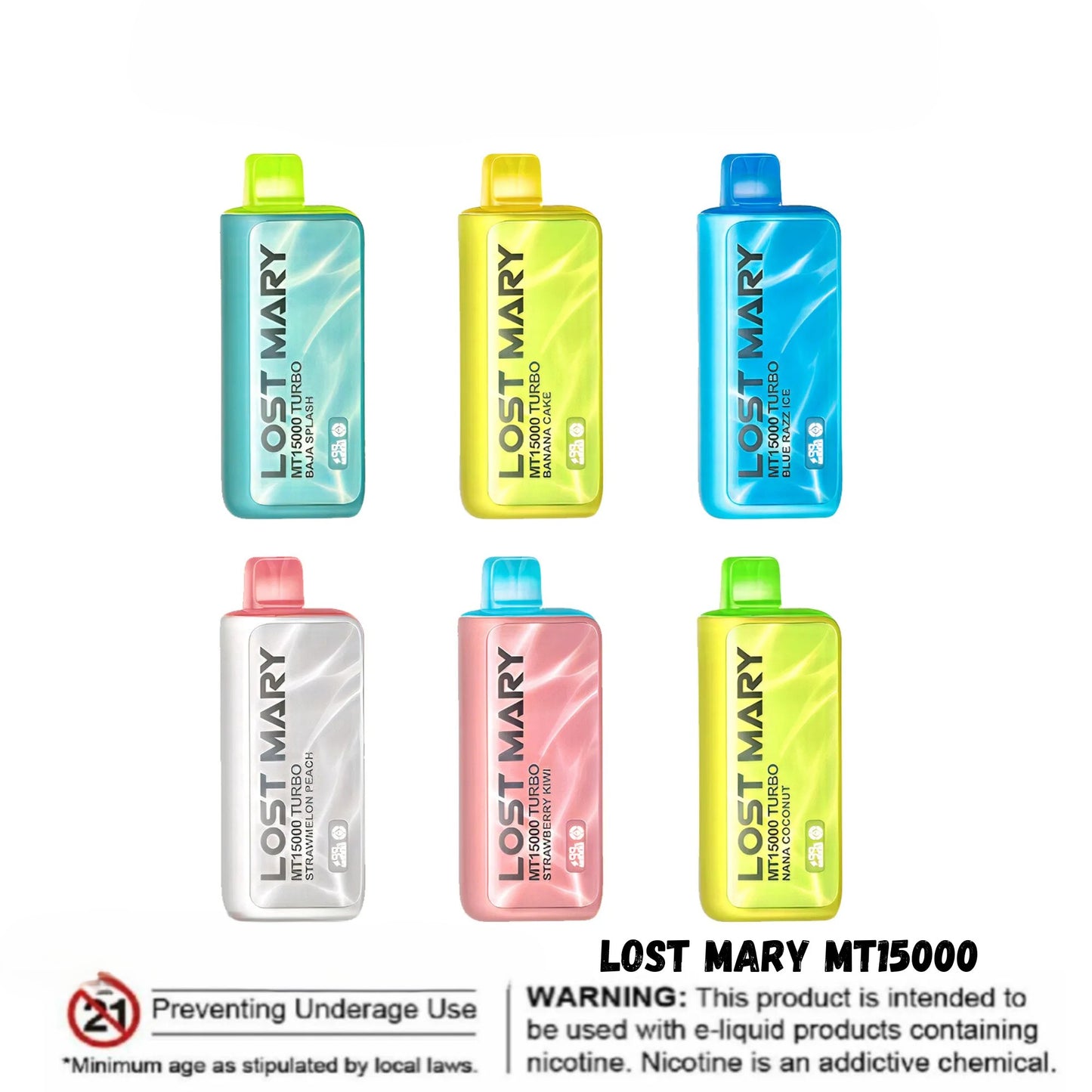 Lost Mary MT15000 Turbo (2% Nicotine) 15000 Puffs Disposable Vape