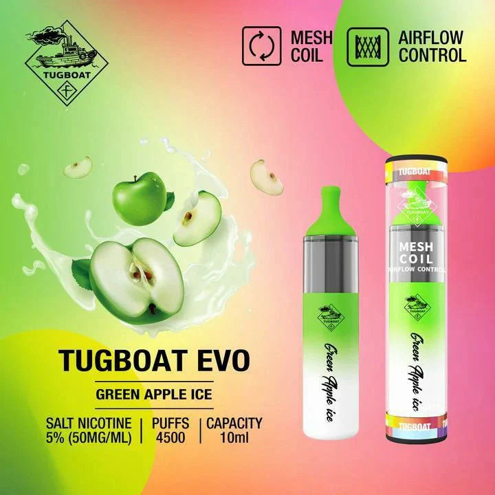 Tugboat EVO 4500 Puffs Disposable Vape in Dubai