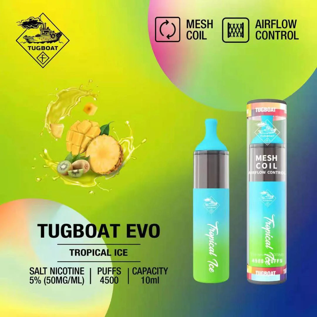 Tugboat EVO 4500 Puffs Disposable Vape in Dubai
