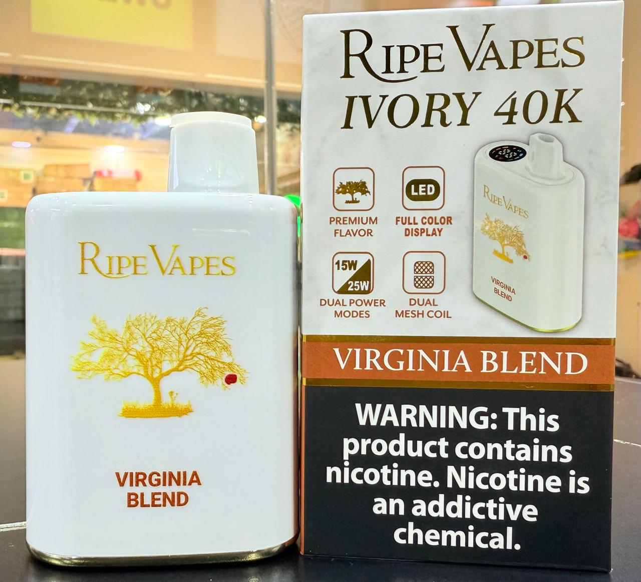 Ripe Vapes IVORY 40000 Puffs Disposable Vape