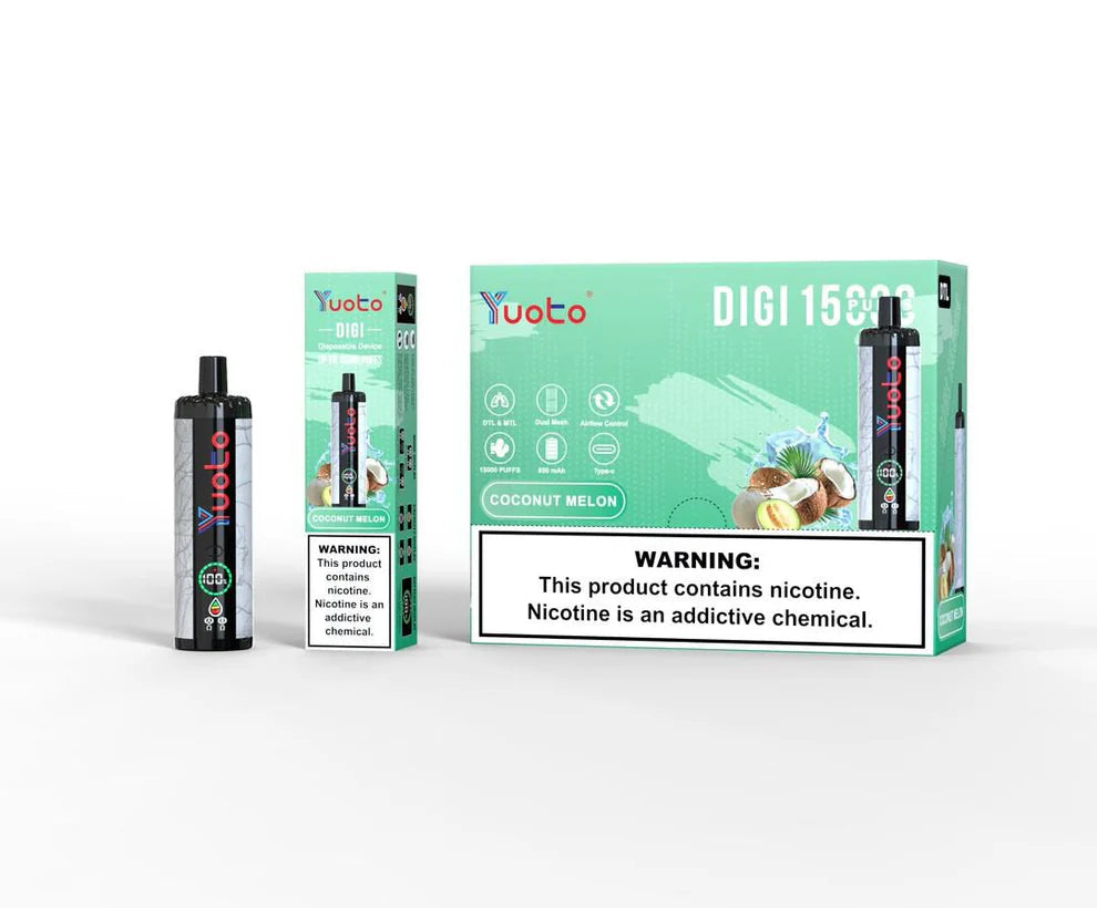 Yuoto DIGI 15000 Puffs Disposable Vape in dubai