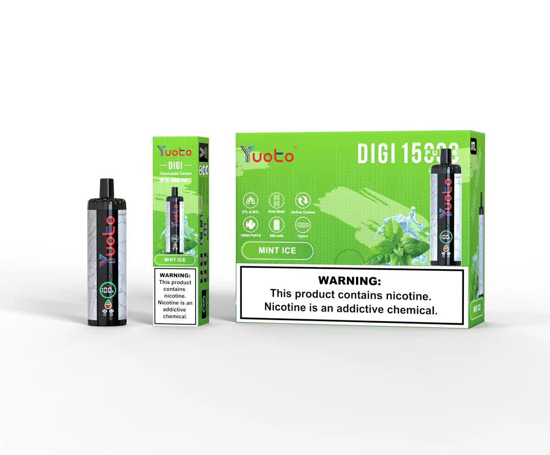 Yuoto DIGI 15000 Puffs Disposable Vape in dubai