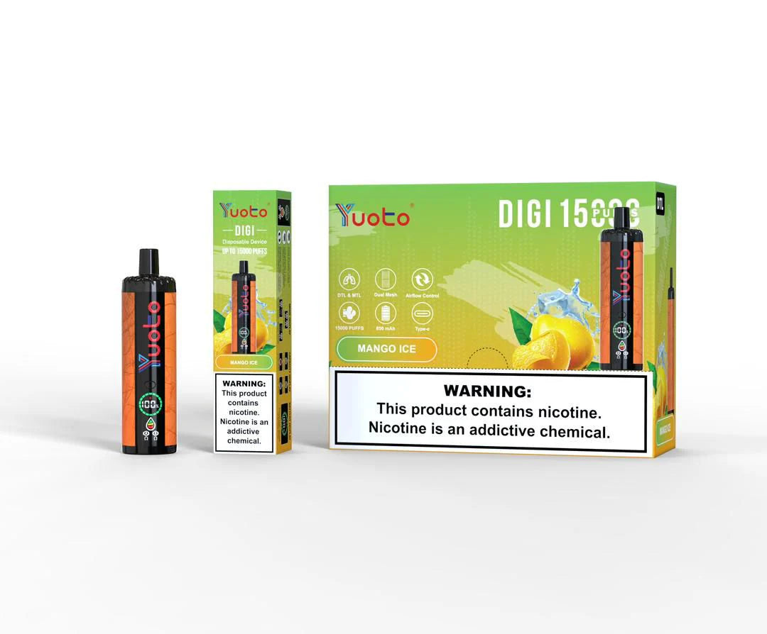 Yuoto DIGI 15000 Puffs Disposable Vape in dubai