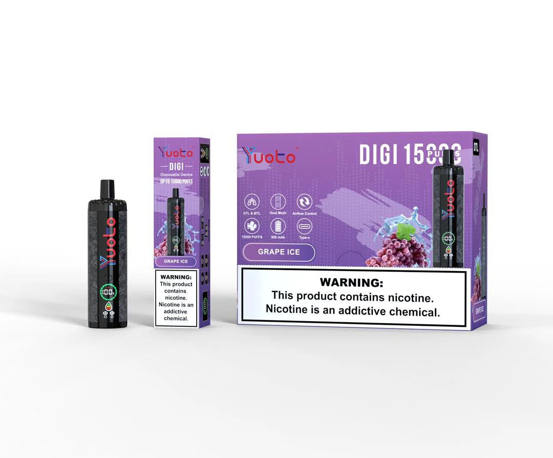Yuoto DIGI 15000 Puffs Disposable Vape in dubai