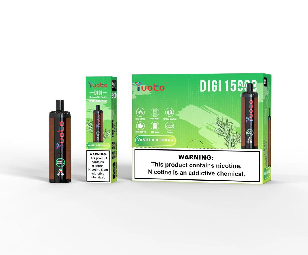Yuoto DIGI 15000 Puffs Disposable Vape in dubai