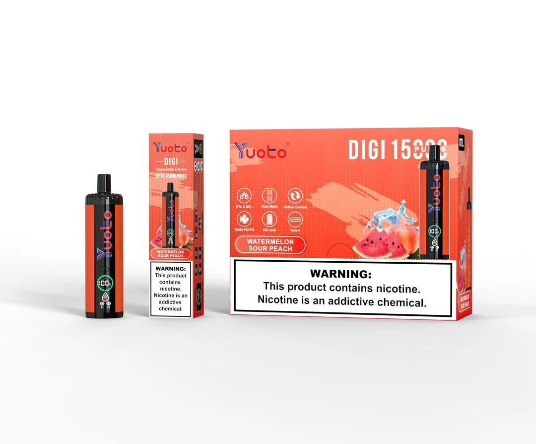 Yuoto DIGI 15000 Puffs Disposable Vape in dubai