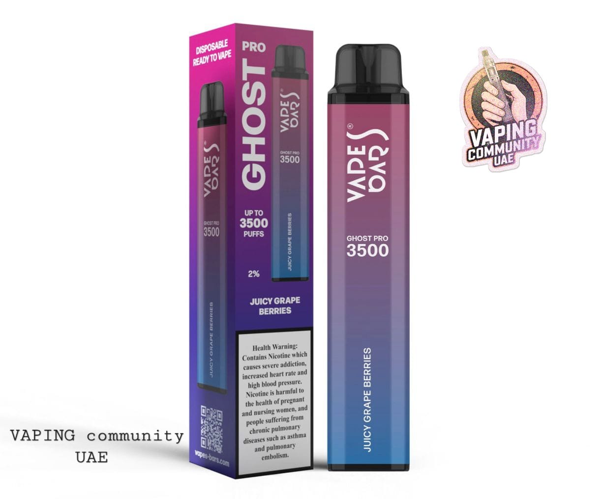 Vape Bar Ghost Pro 3500 Puffs Best Price in Dubai